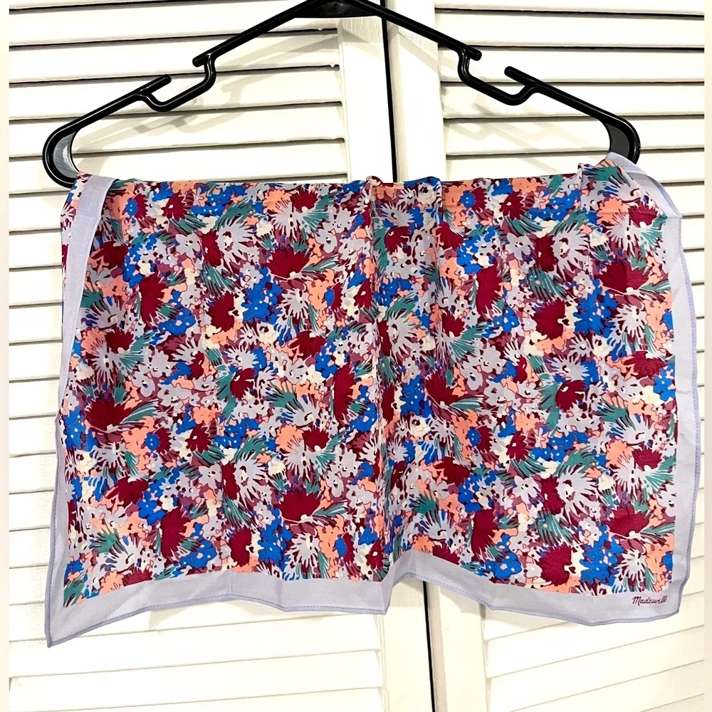 NWT Madewell silk scarf
